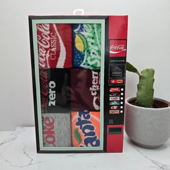 Coca-Cola | pop-art colorful maximalist print preppy tube socks | NWT - Picture 1 of 6
